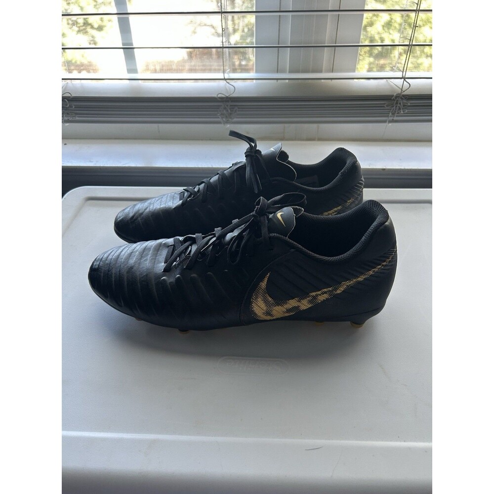 Nike Tempo Black And Gold Soccer Cleats Men’s Size 11